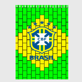 Скетчбук с принтом Сборная Бразилии в Курске, 100% бумага
 | 48 листов, плотность листов — 100 г/м2, плотность картонной обложки — 250 г/м2. Листы скреплены сверху удобной пружинной спиралью | Тематика изображения на принте: brazil | neymar | бразилия | коутиньо | марсело | неймар | роберто карлос | роналдиньо | роналдо | сборная бразилии | спорт | футбол | чемпионат мира