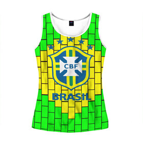 Женская майка 3D с принтом Сборная Бразилии в Курске, 100% полиэстер | круглая горловина, прямой силуэт, длина до линии бедра | brazil | neymar | бразилия | коутиньо | марсело | неймар | роберто карлос | роналдиньо | роналдо | сборная бразилии | спорт | футбол | чемпионат мира