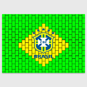 Поздравительная открытка с принтом Сборная Бразилии в Курске, 100% бумага | плотность бумаги 280 г/м2, матовая, на обратной стороне линовка и место для марки
 | brazil | neymar | бразилия | коутиньо | марсело | неймар | роберто карлос | роналдиньо | роналдо | сборная бразилии | спорт | футбол | чемпионат мира