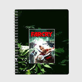 Тетрадь с принтом farcry 3 в Курске, 100% бумага | 48 листов, плотность листов — 60 г/м2, плотность картонной обложки — 250 г/м2. Листы скреплены сбоку удобной пружинной спиралью. Уголки страниц и обложки скругленные. Цвет линий — светло-серый
 | Тематика изображения на принте: far cry | far cry 5 | far cry new dawn | far cry primal | farcry | fc 5 | fc5 | game | new dawn | primal | игры | постапокалипсис | фар край | фар край 5