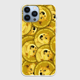 Чехол для iPhone 13 Pro Max с принтом DOGECOIN   DOGE   ДОГИКОИН в Курске,  |  | crypto | cryptocurrency | doge | dogecoin | elon mask | pattern. | trading | биржа криптовалют | доги | догикоин | илон маск | криптовалюта | мем | трейдинг | узор