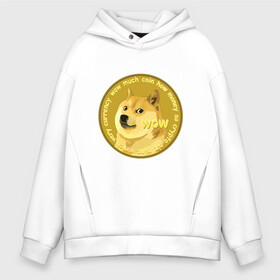 Мужское худи Oversize хлопок с принтом DOGECOIN / DOGE / ДОГИКОИН в Курске, френч-терри — 70% хлопок, 30% полиэстер. Мягкий теплый начес внутри —100% хлопок | боковые карманы, эластичные манжеты и нижняя кромка, капюшон на магнитной кнопке | Тематика изображения на принте: crypto | cryptocurrency | doge | dogecoin | elon mask | trading | биржа криптовалют | доги | догикоин | илон маск | криптовалюта | мем | трейдинг.