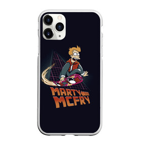 Чехол для iPhone 11 Pro матовый с принтом Back to Futurama в Курске, Силикон |  | bender | futurama | planet express | бендер | мульт | мультфильм | планетный экспресс | туранга лила | филипп джэй фрай | футурама