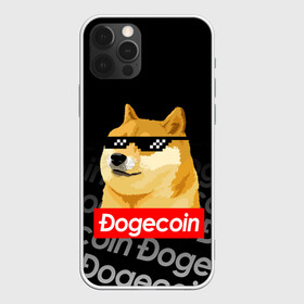 Чехол для iPhone 12 Pro с принтом DOGECOIN / DOGE / ДОГИКОИН в Курске, силикон | область печати: задняя сторона чехла, без боковых панелей | crypto | cryptocurrency | doge | dogecoin | elon mask | trading | биржа криптовалют | доги | догикоин | илон маск | криптовалюта | мем | трейдинг.