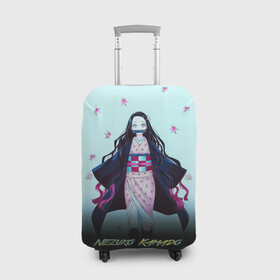 Чехол для чемодана 3D с принтом Nezuko Kamado Demon Slayer в Курске, 86% полиэфир, 14% спандекс | двустороннее нанесение принта, прорези для ручек и колес | demon slayer | kamado | kimetsu no yaiba | nezuko | tanjiro | аниме | гию томиока | зеницу агацума | иноске хашибира | камадо | клинок | корзинная девочка | манга | музан кибуцуджи | незуко | рассекающий демонов | танджиро