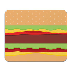 Коврик для мышки прямоугольный с принтом Бутерброд в Курске, натуральный каучук | размер 230 х 185 мм; запечатка лицевой стороны | Тематика изображения на принте: background | burger | fast food | food | hamburger | sandwich | texture | будет | бургер | бутерброд | гамбургер | еда | текстура | фастфуд | фон