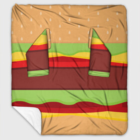Плед с рукавами с принтом Бутерброд в Курске, 100% полиэстер | Закругленные углы, все края обработаны. Ткань не мнется и не растягивается. Размер 170*145 | background | burger | fast food | food | hamburger | sandwich | texture | будет | бургер | бутерброд | гамбургер | еда | текстура | фастфуд | фон