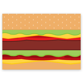Поздравительная открытка с принтом Бутерброд в Курске, 100% бумага | плотность бумаги 280 г/м2, матовая, на обратной стороне линовка и место для марки
 | background | burger | fast food | food | hamburger | sandwich | texture | будет | бургер | бутерброд | гамбургер | еда | текстура | фастфуд | фон
