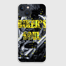 Чехол для iPhone 13 с принтом Bikers Soul | Душа байкера в Курске,  |  | bikers soul | moto | soul | байк | байкер | душа | душа байкера | мото | мотоцикл