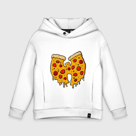 Детское худи Oversize хлопок с принтом Wu-Tang Pizza в Курске, френч-терри — 70% хлопок, 30% полиэстер. Мягкий теплый начес внутри —100% хлопок | боковые карманы, эластичные манжеты и нижняя кромка, капюшон на магнитной кнопке | black | hiphop | method man | music | new york | nyc | odb | old school | pizza | rap | rza | wu tang clan | wutang | ву тэнг | граффити | микрофон | музыка | нью йорк | пицца | рэп | рэпер | хипхоп