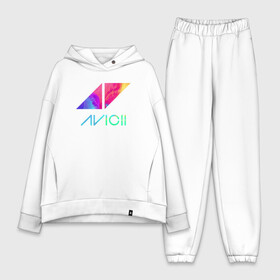 Женский костюм хлопок Oversize с принтом AVICII RAINBOW в Курске,  |  | avicii | beatport | club | dj | edm | electro | eq | house | levels | music | production | radio | techno | top | trance | ависи | авичи | дискотека | звезда | клуб | музыка | музыкант | продюссер | радио | фестиваль | швеция | эквалайзер