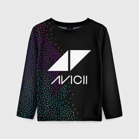 Детский лонгслив 3D с принтом AVICII | RAINBOW STYLE в Курске, 100% полиэстер | длинные рукава, круглый вырез горловины, полуприлегающий силуэт
 | Тематика изображения на принте: avicii | beatport | club | dj | edm | electro | eq | house | levels | music | production | radio | techno | top | trance | ависи | авичи | дискотека | звезда | клуб | музыка | музыкант | продюссер | радио | фестиваль | швеция | эквалайзер