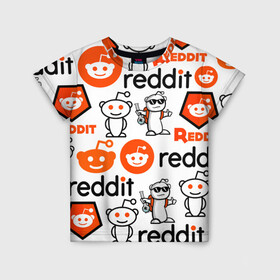Детская футболка 3D с принтом REDDIT / РЕДДИТ / ЛОГОБОМБИНГ в Курске, 100% гипоаллергенный полиэфир | прямой крой, круглый вырез горловины, длина до линии бедер, чуть спущенное плечо, ткань немного тянется | forum | logo | logobombing. | memeeconomy | memes | pattern | reddit | the button | лого | логобомбинг | логотип | мемы | подписчики | реддит | редит | сабреддит | социальная сеть | тайный санта | узор | форум