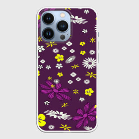 Чехол для iPhone 13 Pro с принтом Цвета цветов дизайн в Курске,  |  | Тематика изображения на принте: colorful | colors | design | floral | flowers | дизайн | красочные | цвета | цветочный | цветы