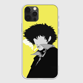 Чехол для iPhone 12 Pro с принтом Cowboy Bebop. Спайк Шпигель в Курске, силикон | область печати: задняя сторона чехла, без боковых панелей | Тематика изображения на принте: anime | cowboy bebop | manga | spike spiegel | аниме | бибоп | ковбой | ковбой бибоп | космический | космос | манга | ретро аниме | спайк шпигель