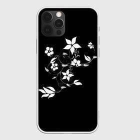 Чехол для iPhone 12 Pro Max с принтом Цвета цветов черное в Курске, Силикон |  | black | colors | flowers | grape | plant | виноград | растение | цвета | цветов | черное