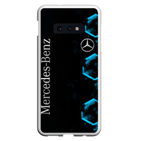 Чехол для Samsung S10E с принтом Mercedes Мерседес Неон в Курске, Силикон | Область печати: задняя сторона чехла, без боковых панелей | Тематика изображения на принте: amg | auto | benz | blue | bmw | car | deutchland | germany | gts | mercedes | neon | авто | автомобиль | амг | бенз | бенц | бмв | германия | машина | мерседес | немецкий | неон | неоновые | неоновый | соты