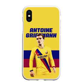 Чехол для iPhone XS Max матовый с принтом ANTOINE GRIEZMANN / ГРИЗМАНН в Курске, Силикон | Область печати: задняя сторона чехла, без боковых панелей | antoine griezmann | barcelona | football | sport | антуан гризманн | барселона | номер 7 | сборная франции | спорт. | футбол