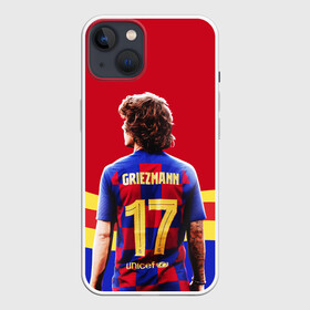 Чехол для iPhone 13 с принтом АНТУАН ГРИЗМАНН   БАРСЕЛОНА в Курске,  |  | antoine griezmann | barcelona | football | sport | антуан гризманн | барселона | номер 7 | сборная франции | спорт. | футбол