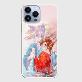 Чехол для iPhone 13 Pro Max с принтом Томоэ и Нанами в Курске,  |  | akura | kamisama kiss | kitsune | mizuki | nanami | tomoe | yokai | акура | аниме | бог | боги | демон лис | демоны | ёкай | змея | йокай | кицуне | лис | мидзуки | мизуки | нанами | неко | очень приятно бог | томое | томоэ