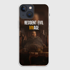 Чехол для iPhone 13 mini с принтом RESIDENT EVIL VILLAGE | РЕ ДЕРЕВНЯ (Z) в Курске,  |  | horror | resident evil | resident evil 8 | village | демитреска | деревня | леди димитреска | обитель зла | резидент эвил | ресидент евил | хоррор