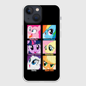 Чехол для iPhone 13 mini с принтом Pony team в Курске,  |  | my little pony | дружба это чудо | единорог | единороги | май литл пони | мульт | мультфильм