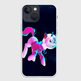 Чехол для iPhone 13 mini с принтом Пони в космосе в Курске,  |  | my little pony | дружба это чудо | единорог | единороги | космонавт | космос | май литл пони | мульт | мультфильм