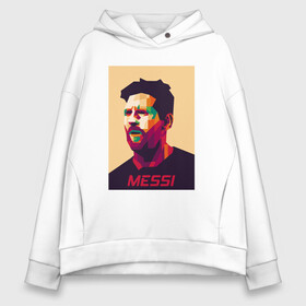 Женское худи Oversize хлопок с принтом Messi - Barcelona в Курске, френч-терри — 70% хлопок, 30% полиэстер. Мягкий теплый начес внутри —100% хлопок | боковые карманы, эластичные манжеты и нижняя кромка, капюшон на магнитной кнопке | argentina | barca | barcelona | football | lionel | messi | spain | sport | аргентина | барса | барселона | гол | золотой мяч | игрок | испания | камп ноу | лионель | месси | мяч | спорт | тренер | футбол | чемпион | чемпионат