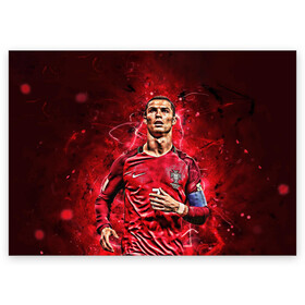 Поздравительная открытка с принтом Cristiano Ronaldo (Portugal) в Курске, 100% бумага | плотность бумаги 280 г/м2, матовая, на обратной стороне линовка и место для марки
 | 7 | cr | cr7 | cristiano | fc | fifa | footbal | juventus | madrid | portugal | real | ronaldo | soccer | криштиану | лига | мяч | мячик | поле | португалия | роналду | спорт | форма | футбол | футболист | футбольная | футбольный | чемпион |