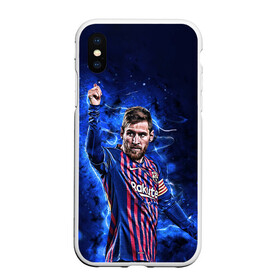 Чехол для iPhone XS Max матовый с принтом Lionel Messi | Barcelona | 10 в Курске, Силикон | Область печати: задняя сторона чехла, без боковых панелей | Тематика изображения на принте: 10 | argentina | barcelona | fc | fifa | footbal | leo | lionel | messi | soccer | аргентина | барселона | лео | лига | лионель | месси | мяч | мячик | поле | спорт | форма | футбол | футболист | футбольная | футбольный | чемпион