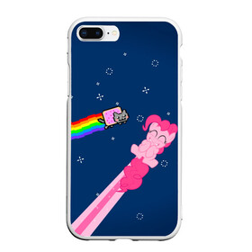 Чехол для iPhone 7Plus/8 Plus матовый с принтом Nyan cat x Pony в Курске, Силикон | Область печати: задняя сторона чехла, без боковых панелей | my little pony | nyan cat | дружба это чудо | единорог | единороги | май литл пони | мульт | мультфильм | нян кэт