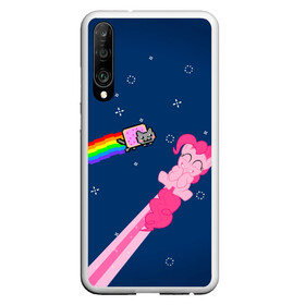 Чехол для Honor P30 с принтом Nyan cat x Pony в Курске, Силикон | Область печати: задняя сторона чехла, без боковых панелей | my little pony | nyan cat | дружба это чудо | единорог | единороги | май литл пони | мульт | мультфильм | нян кэт