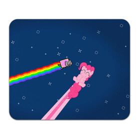 Коврик для мышки прямоугольный с принтом Nyan cat x Pony в Курске, натуральный каучук | размер 230 х 185 мм; запечатка лицевой стороны | my little pony | nyan cat | дружба это чудо | единорог | единороги | май литл пони | мульт | мультфильм | нян кэт