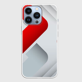 Чехол для iPhone 13 Pro с принтом 3D SPORT STYLE RED  WHITE в Курске,  |  | 3d | 3д | sport | абстракция | линии | паттерн | соты | спортивный стиль | текстуры