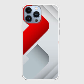 Чехол для iPhone 13 Pro Max с принтом 3D SPORT STYLE RED  WHITE в Курске,  |  | 3d | 3д | sport | абстракция | линии | паттерн | соты | спортивный стиль | текстуры