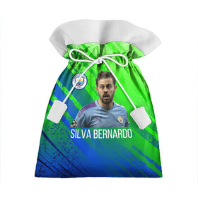 Подарочный 3D мешок с принтом Бернарду Силва Манчестер Сити в Курске, 100% полиэстер | Размер: 29*39 см | Тематика изображения на принте: manchester city | бернарду силва | манчестер сити | сборная португалии | футбол | футболист