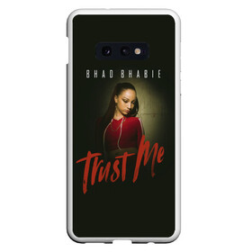 Чехол для Samsung S10E с принтом Bhad Bhabie Trust me в Курске, Силикон | Область печати: задняя сторона чехла, без боковых панелей | Тематика изображения на принте: bad bhabi | bad bhabie | bad fabi | bad phabie | bhabie | bhad fabhi | danielle bregoli | gansta | gucci | hip hop | phabie | rap | trap | бэд фаби | бэд фабия | гучи | реп | рэп | трэп | фабия | хип хоп