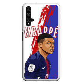 Чехол для Honor 20 с принтом КИЛИАН МБАППЕ / KYLIAN MBAPPE в Курске, Силикон | Область печати: задняя сторона чехла, без боковых панелей | Тематика изображения на принте: football | kylian mbapp lottin | sport | килиан мбаппе | пари сен жермен | сборная франции. | спорт | футбол