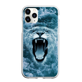 Чехол для iPhone 11 Pro матовый с принтом Львица в бушующих волнах в Курске, Силикон |  | волны | крупная кошка | лев | львица | море | океан