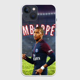 Чехол для iPhone 13 с принтом КИЛИАН МБАППЕ   KYLIAN MBAPPE в Курске,  |  | football | kylian mbapp | lottin | sport | килиан мбаппе | пари сен жермен | сборная франции. | спорт | футбол