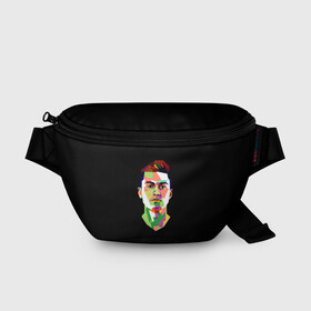 Поясная сумка 3D с принтом Paulo Dybala Pop Art в Курске, 100% полиэстер | плотная ткань, ремень с регулируемой длиной, внутри несколько карманов для мелочей, основное отделение и карман с обратной стороны сумки застегиваются на молнию | Тематика изображения на принте: art | champion | dybala | football | form | institute | juventus | palermo | paulo | player | pop | soccer | uniform | дибала | институто | легенда | палермо | пауло | форма | футбол | футбола | футболист | чемпион | ювентус