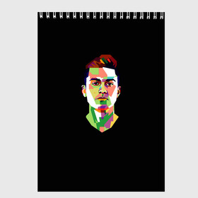 Скетчбук (блокнот) с принтом Paulo Dybala Pop Art в Курске, 100% бумага
 | 48 листов, плотность листов — 100 г/м2, плотность картонной обложки — 250 г/м2. Листы скреплены сверху удобной пружинной спиралью | Тематика изображения на принте: art | champion | dybala | football | form | institute | juventus | palermo | paulo | player | pop | soccer | uniform | дибала | институто | легенда | палермо | пауло | форма | футбол | футбола | футболист | чемпион | ювентус