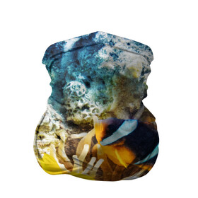 Бандана-труба 3D с принтом Морской мир в Курске, 100% полиэстер, ткань с особыми свойствами — Activecool | плотность 150‒180 г/м2; хорошо тянется, но сохраняет форму | вода | море | морская вода | морские животные | морские жители | морской мир | океан | рыбки | рыбы