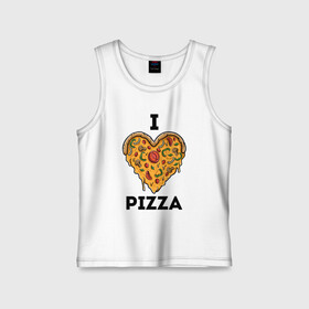 Детская майка хлопок с принтом I LOVE PIZZA | Я ЛЮБЛЮ ПИЦЦУ (Z) в Курске,  |  | affection | cardiac | fondness | heart | i love pizza | love | loving | pizza | еда | любимая | любимый | любовь | любоф | любофф | любофь | надписи | надпись | пицца | сердечко | сердце | сердцевина | сердчишко