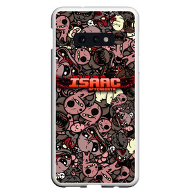 Чехол для Samsung S10E с принтом Binding of Isaac Stickerbomb в Курске, Силикон | Область печати: задняя сторона чехла, без боковых панелей | Тематика изображения на принте: afterbirth | art | boss | game | gaming | pattern | roguelike | rpg | steam | stickerbombing | the binding of isaac | арт | графика | жертвоприношение исаака | игра | изаак | иллюстрация | паттерн | рисунки | рисунок | рогалик | стикербомбин