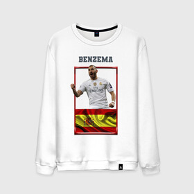 Мужской свитшот хлопок с принтом Карим Бензема (Реал Мадрид) в Курске, 100% хлопок |  | Тематика изображения на принте: karim benzema | карим бензема | реал мадрид | флаг испании | футболист | футбольная форма