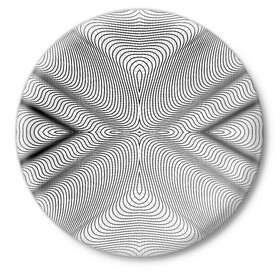 Значок с принтом Линии иллюзия в Курске,  металл | круглая форма, металлическая застежка в виде булавки | psychedelic | абстрактные | абстракция | иллюзия | линии | обман | психоделика | психоделический