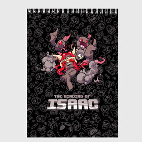 Скетчбук с принтом The Binding of Isaac в Курске, 100% бумага
 | 48 листов, плотность листов — 100 г/м2, плотность картонной обложки — 250 г/м2. Листы скреплены сверху удобной пружинной спиралью | 2d | the binding of isaac | жертвоприношение исаака | игра | компьютерная