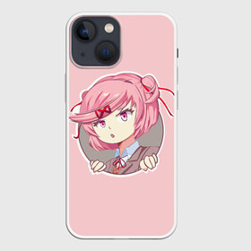 Чехол для iPhone 13 mini с принтом Нацуки в Курске,  |  | anime | game | games | monika | natsuki | sayori | yuri | аниме | визуальный роман | доки доки | игра | игры | литературный клуб | моника | нацуки | саёри | юри