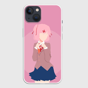 Чехол для iPhone 13 с принтом Natsuki Art в Курске,  |  | anime | game | games | monika | natsuki | sayori | yuri | аниме | визуальный роман | доки доки | игра | игры | литературный клуб | моника | нацуки | саёри | юри